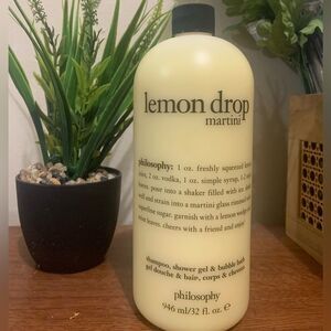 Philosophy Jumbo Lemon Drop Martini Shower Gel 32oz Self Care Body Care SPA